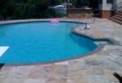 Pool with Travertine